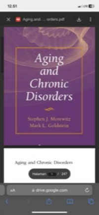 Image of Aging and Chronic Disorders
