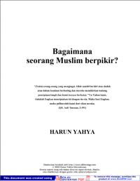 Image of Bagaimana

seorang Muslim berpikir?