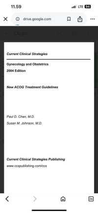 Image of Current Clinical Strategies: Gynecology and Obstetrics