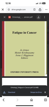 Image of Fatigue in Cancer