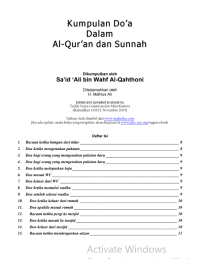 Image of Kumpulan Do’a

Dalam

Al-Qur’an dan Sunnah