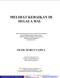 Image of MELIHAT KEBAIKAN DI

SEGALA HAL